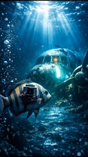 This Fish Camera Found a Hidden Wreck Deep Underwater”