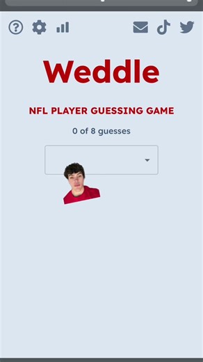 Weddle 58 - 5/16 #weddle #weddlegame #weddlehard #weddlehardmode #nflwordle #nfl #wordle #poeltl #football #nflgame #nflgames #nflfootball #weddleunlimited