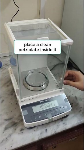 How to use digital balance in laboratory #laboratorywork #digitalbalance