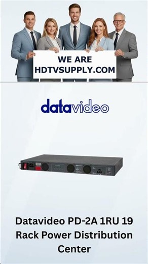 Datavideo PD-2A 1RU 19" Rack Power Distribution Center