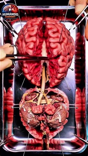 Inside the Human Brain 🧠 (Anatomy Explained) #biology #baby #anatomy #humanbody
