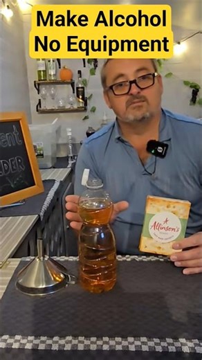 Make Alcohol At Home With NO EQUIPMENT (Easy Fermentation)