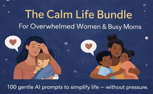 100 AI Prompts for Overwhelmed Women & Moms, Life Organization (PDF Download) - Etsy
