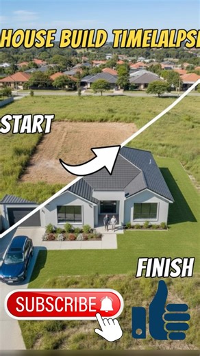 Bungalow Built From Nothing 🏡 #construction #timelapse