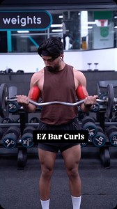 Carve your Body with EZ Bar Curls ⚠️ . Here are the 2 main variations you want to be aware of when performing EZ Bar Curls. 🔥 When performing a Wider Grip, this will emphasize your Inner Biceps / Short Head. ✅ However, when performing a Closer Grip, this will emphasize your Outer Biceps / Long Head. ✅ Save this for next time you train your Biceps. 💪🏽 Keep crushing it saiyans . #biceps #arms #armworkout | Hazzy Fitness