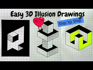 How To Draw 3D | Step By Step Drawing Tutorial |