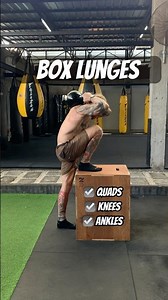 Box Lunges: Lower Body Builder