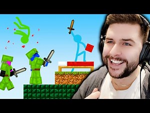 HACKERS Vs STICKMEN! Reacting to BEDWARS Animation Vs Minecraft EP 36!