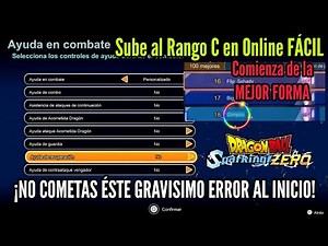 ¡MEJOR CONFIGURACIÓN PARÁ SPARKING ZERO 100% EFECTIVO AL INICIO! Desbloquea TODO RÁPIDO y GANA FÁCIL