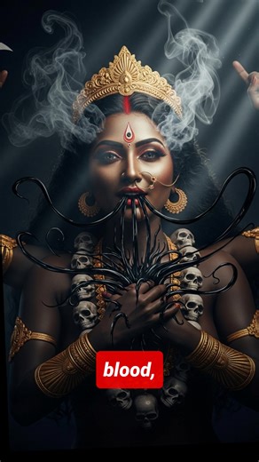 Nobody talks about how Kali solved the respawn glitch: she drank the problem. 😳🖤 Do we fight darkness—or absorb it so it can’t spread? 👀 #kali #mythology #divinefeminine #transformation #storytime | Elevated Living