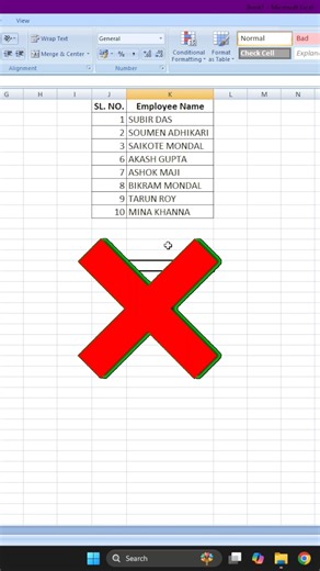 Dynamic Serial Number in Excel #excel #short