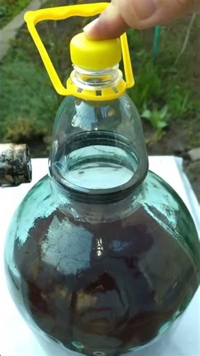 lLife Hack for a Carboy using a Piece of a Bike Tube and Plastic Bottle #shortvideo