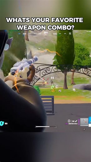Hunting Rifle + SCAR is BROKEN in Fortnite #fortnite #fortnitefunny #fortniteclips