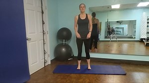 Pilates Reformer Mimic Footwork V Vertical raise to lower