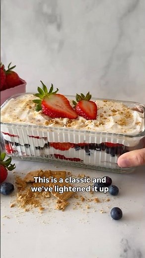No Bake Classic Ice Box Cake Lightened Up!