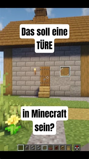 🚪Diese Minecraft Tür Idee ist ANDERS! #minecraft #minecrafttutorial #minecraftbuilds #minecraftshort