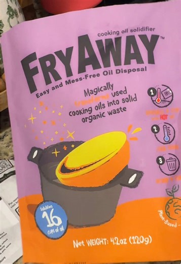 Amazing Fry Oil Cleanup with Fry Away