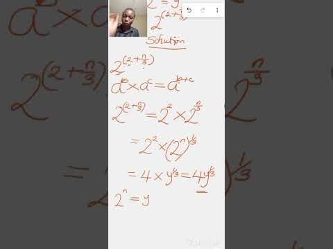 Solved WAEC Questions on Indices