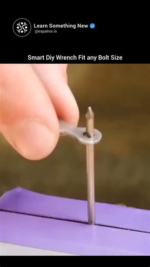 Learn Something New on Instagram: "The video demonstrates folding or stacking the chain links around a bolt head. You insert pins through the links to secure it. This creates a flexible, custom-fit grip that adjusts to different bolt sizes by adding or removing links. It's a clever, low-tech hack for gripping nuts/bolts in a pinch, using scrap materials. [Media Credit: Unknown DM for credits or removal (No copyright intended. All content is used strictly for educational purposes, with full credi