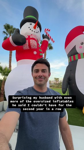 Win 20ft Christmas Inflatables Giveaway on Instagram!