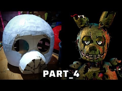 "How to Make a Realistic Springtrap Mask with Cardboard | DIY FNAF Cosplay Tutorial (Part 4)"