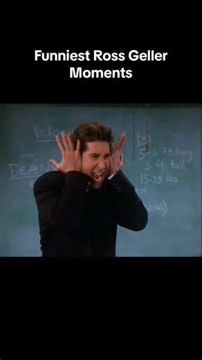 The funniest Moments of Ross Geller in #friends #chandlerbing #matthewperry #rossgeller