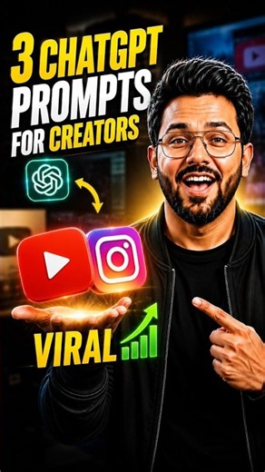 3 ChatGPT Prompts for YouTube Creators🔥| Make Viral Videos with AI (2026) #shorts