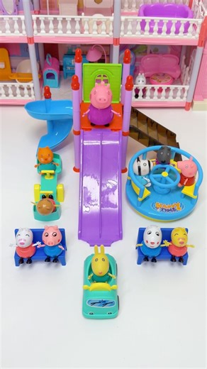 Satisfying Peppa Pig Toy Unboxing & Setup #peppapig #asmr #satisfying #unboxing