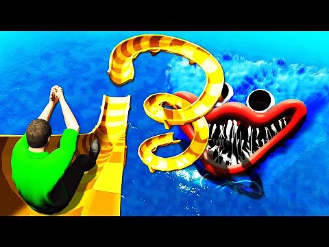 HUGGY WUGGY WATER SLIDES In GTA 5