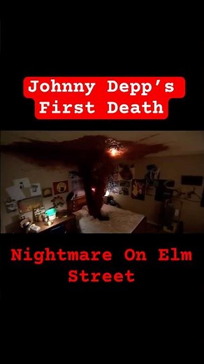 Johnny Depp’s Bed Scene - Nightmare on Elm Street #horror #freddykrueger #shorts