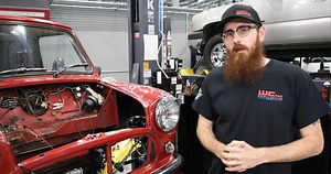 Engine Out Subframe In In Part 3 of our build series, Nathan will cover the latest updates on Matt S. of All About Detail’s 1971 Austin Mini. | Wehrli Custom Fabrication Inc.
