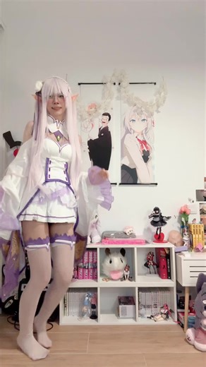 I see you subaru! #cosplay #emilia #rezero | emilia re zero