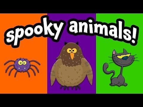 Spooky Animals! Learn Halloween Animals!