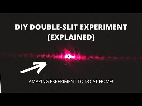 DIY Double Slit Experiment at Home with Explanation - Experiments With Laser - Wave-particle duality