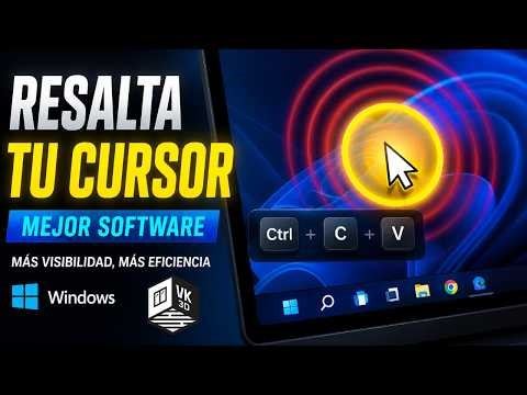 Cómo RESALTAR el CURSOR del MOUSE en Windows 🖱️ | Software GRATIS + Efectos de CLIC