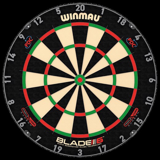 Cible Winmau Blade 6 Triple Core PDC - Professionnelle