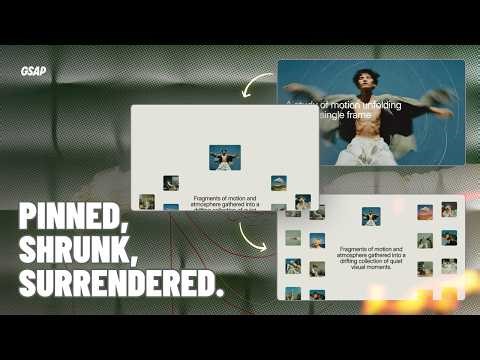 This Scroll Animation Holds the Hero Hostage & Hands It Over to a Parallax Photo Wall (GSAP)