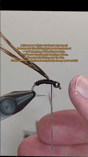 🎯 How to Tie a Killer NYMPH Fly + Pro Tip for Perfect Depth Control 🪶🐟