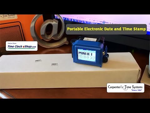 Portable Electronic Date and Time Stamp - Document Time Stamp Machine