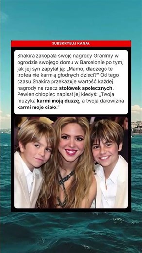 Shakira Grammy Dary Dzieci