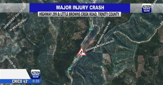 Major injuries for teens in Trinity County Highway 299 crash