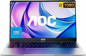 AOC Laptop 15.6 Zoll,16 GB DDR4,512 GB SSD(Unterstützt Erweiterung 2 TB),Notebook Gaming,Metallgehäuse,180°-Faltung,HDMI,WiFi