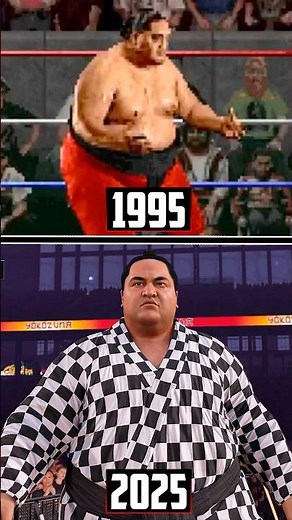 Yokozuna Evolution in WWE Games! #wwe2k25 #yokozuna #shorts