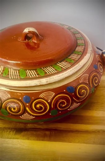 Antique Hand Painted Tlaquepaque Mexican Red Clay Casserole Dish or Bean Pot - Etsy