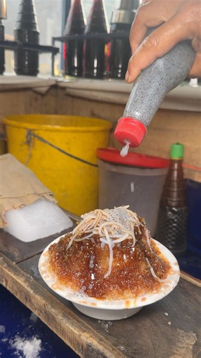 Crushed ice, basil seeds, noodles, jaggery bliss #tasty #fresh #drinks #summer #fyp