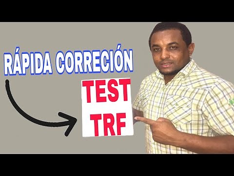 🛑🧠 Rápida CORRECIÓN E INTERPRETACIÓN TEST TRF