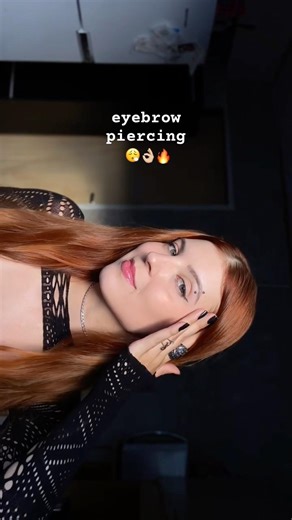 piercing na sobrancelha 🤤 #piercing #eyebrowpiercing