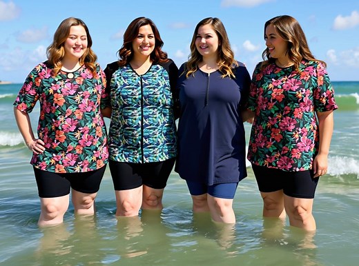 Swimwear That Loves Your Curves Make a splash this season with plus-size swimwear designed to fit, flatter, and move with you. From supportive rashies to comfy swim shorts, every piece is made for real bodies and real comfort – so you can focus on enjoying the water, not fussing with your outfit. Crafted with soft, stretch fabrics and thoughtful designs that enhance your natural shape, our swimwear gives you coverage where you want it, flexibility where you need it, and confidence every time you