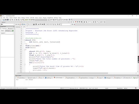 Shortest Job First(SJF) Scheduling Algorithm Code in C