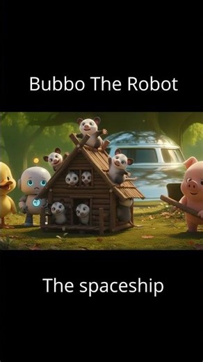 Yellow Ducky and Bubbo The Robot - The spaceship